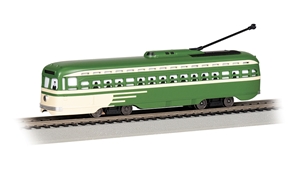 60513 PCC Streetcar - Painted, Unlettered - Green & Cream