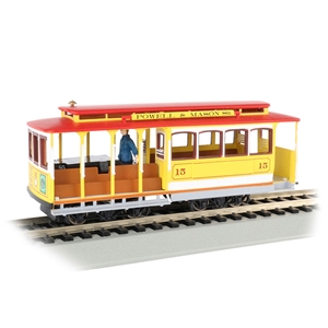 Cable Car (with Grip Man) - Yellow & Red