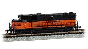 GP38-2 Diesel - Milwaukee Rd #355 - (Without Dynamic Brakes)