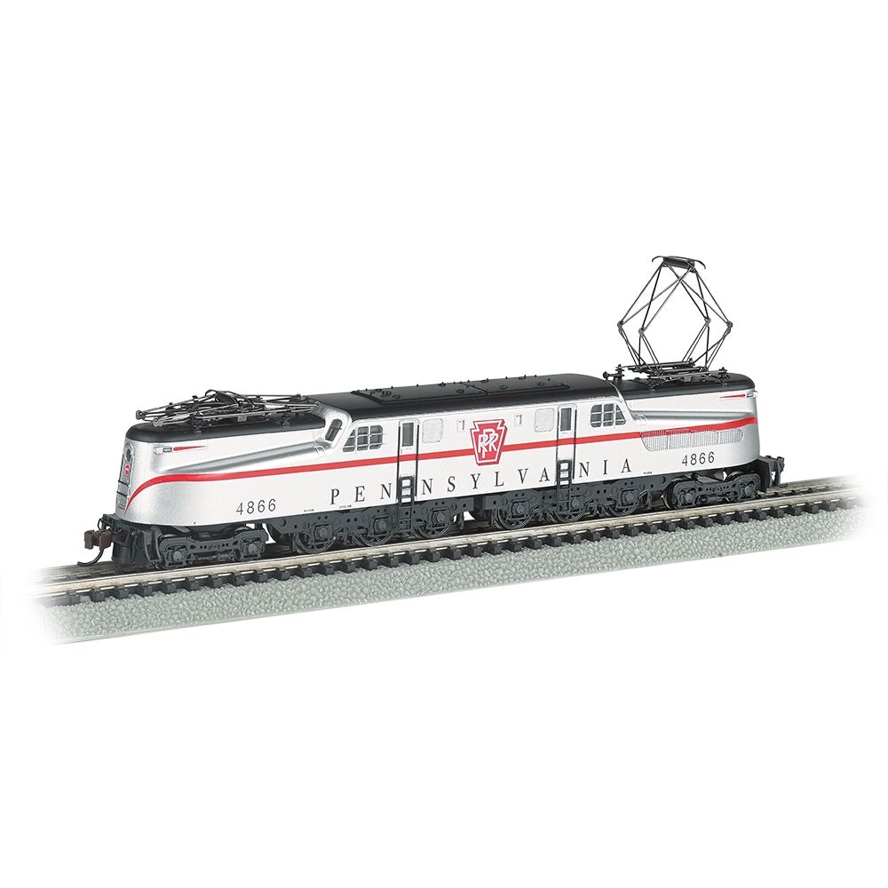 GG-1 - PRR #4866 - Silver w/Red Stripe Congressional'