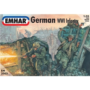 German Tank Crew & Infantry WWI Figures