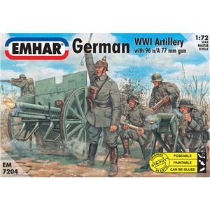 German Artillery WWI Figs & Cannon