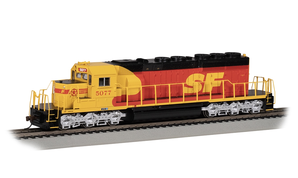 SD40-2 DCC Santa Fe #5077 (Red & Yellow)