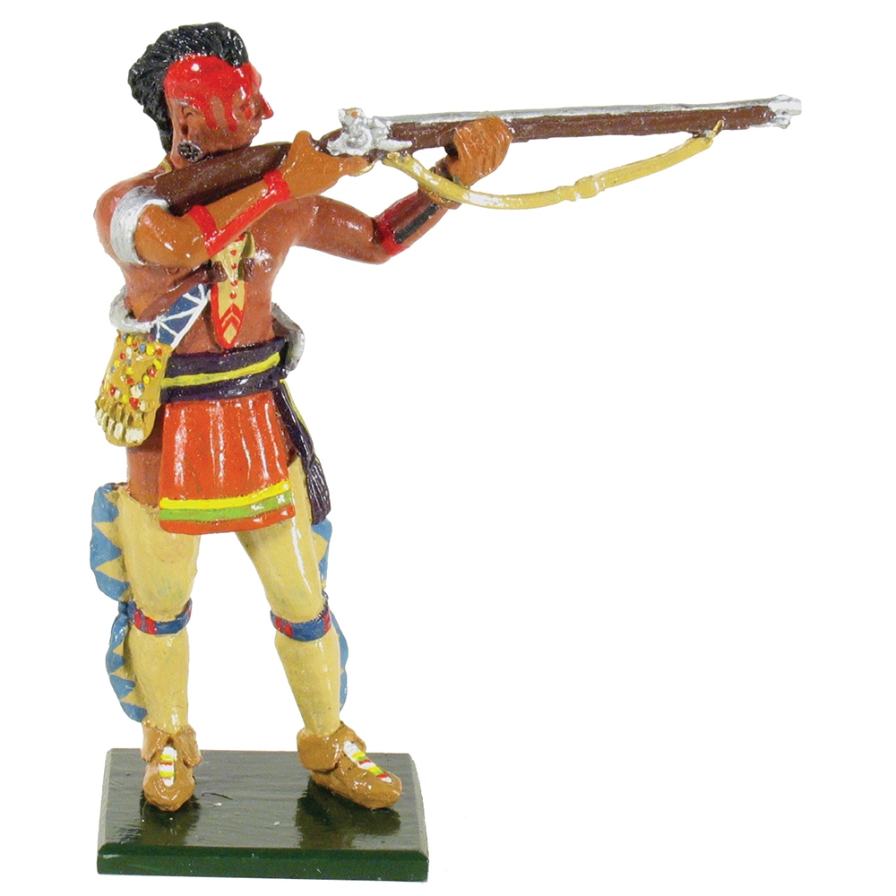 Native American Warrior, Huron, Standing Firing №2