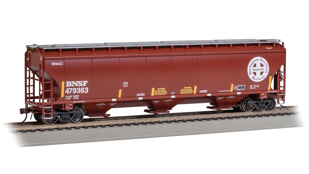 Trinity 5161 3-Bay Covered Hopper - BNSF#479363 (Circle Cross)