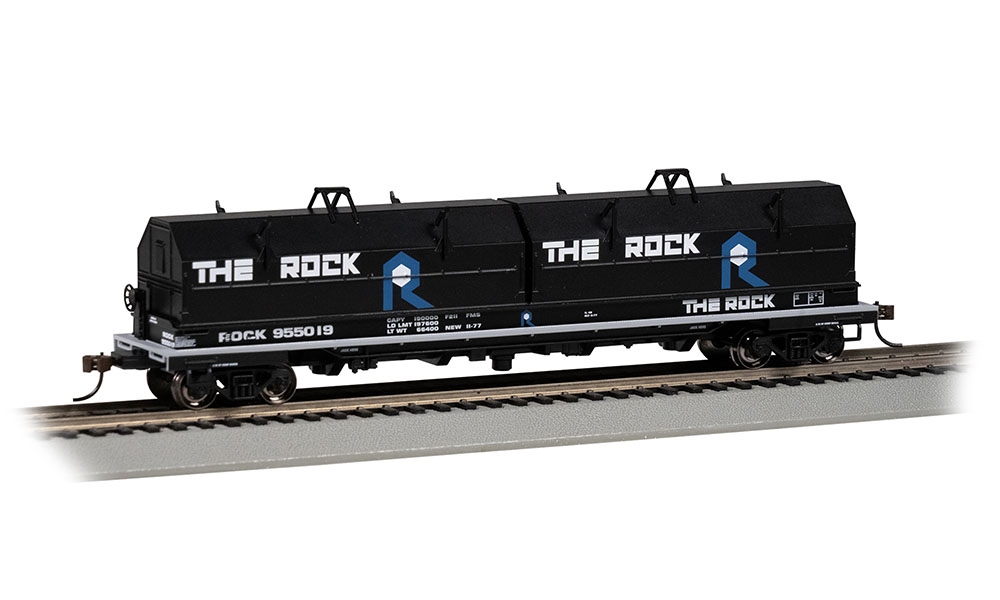 55' Steel Car with Coil Load - Rock Island #955019 With Angled Hood
