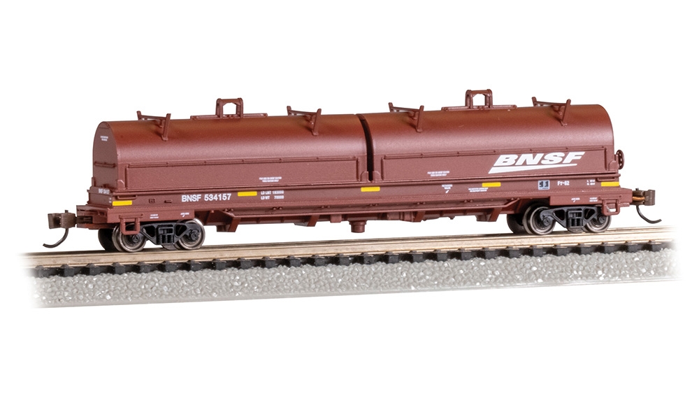 55' Steel Coil Car - BNSF #534157 With Rounded Hood