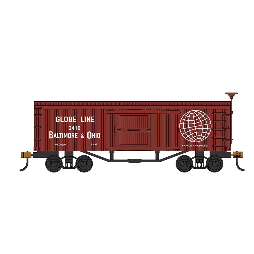 Old-Time Box Car - B&O - Globe Line
