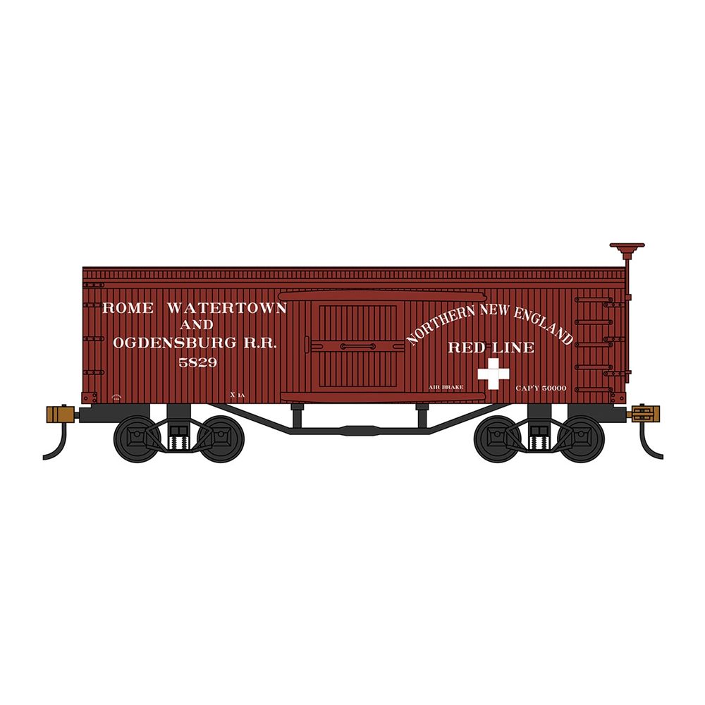 Old-Time Box Car - Rome, Watertown And Ogdensburg RR