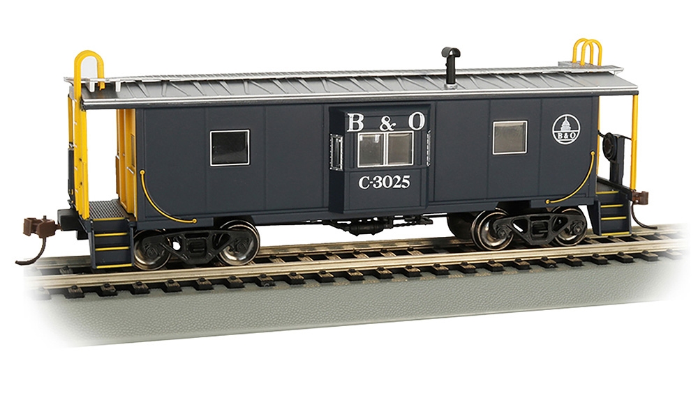 Bay Window Caboose (With Roof Walk) - B&O #C-3025