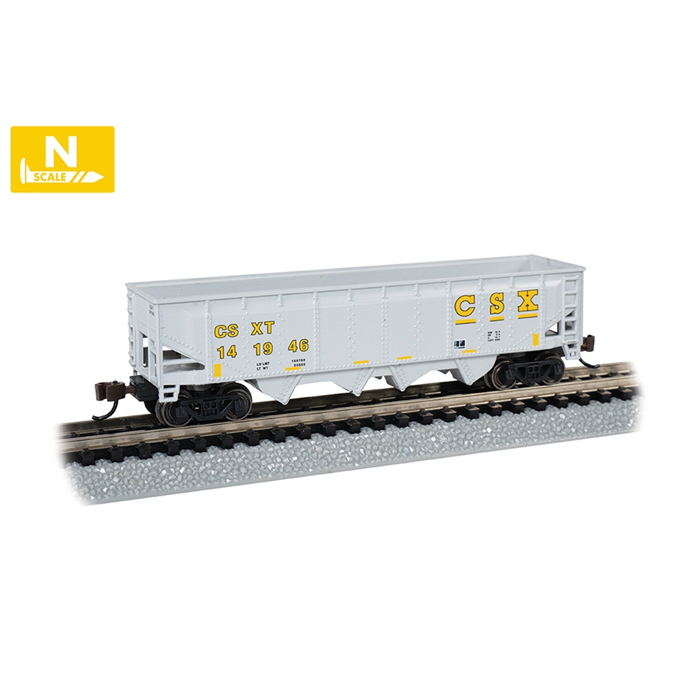 40' Quad Hopper - CSX #141946 Grey & Yellow