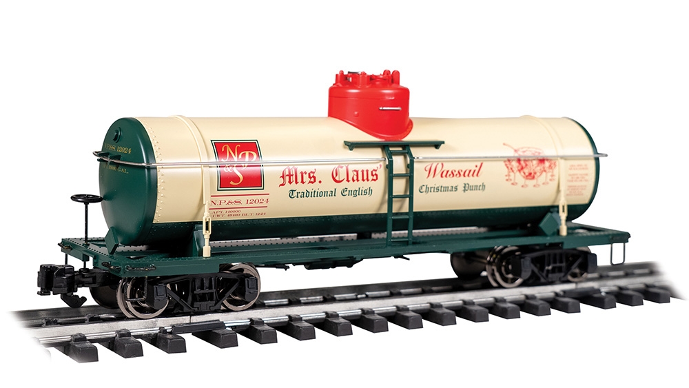 Single Dome Tank Cars - Christmas NP&S #12024 - Christmas Punch