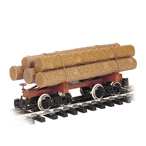 Skeleton Log Car with Logs - Painted, Unlettered