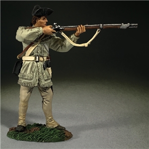 Continental Line in Hunting Shirt Standing, Firing