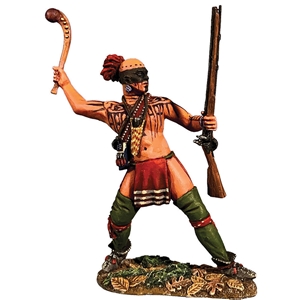 B16087 Native Warrior Attacking with Warclub