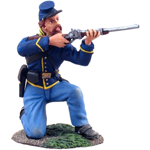 Union Cavalry Trooper Dismounted Kneeling Firing №1