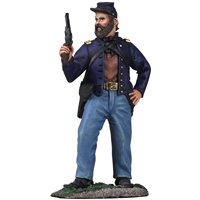 Union Cavalry Officer Dismounted Standing Firing Pistol №1