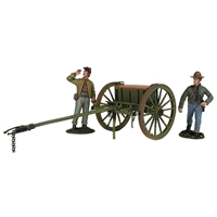 Confederate Light Artillery Limber Set with Two Man Crew