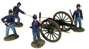 B31313 "Sending Mischief Down Range" Federal Artillery Firing 10lb ParrottGun