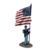 Union NCO Flagbearer, 44th New York Infantry with National Colors