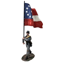 Confederate Infantry Flagbearer with 1st National Colours