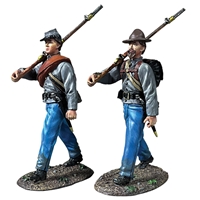 "Forward March" Two Confederate Infantry Marching