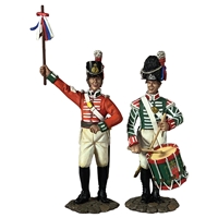 The King's Shilling British Recruiting Sergeant and Drummer, 1812-16