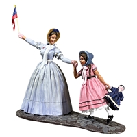 Mrs Egen and Daughter At the Parade, Civil War Era