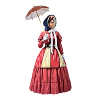 Miss Patty Dunbar Woman with Patriotic Apron and Parasol, 1861-65