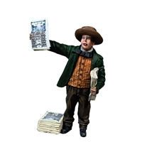 "Read All About It!" Mid 19th Century Newspaper Boy