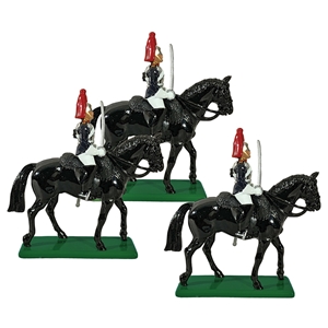 B43207 3 Mounted Blues and Royals Troopers Box Set 1