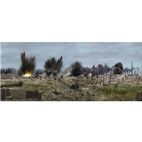 WWI Warscape 1 Scenic Backdrop 31" x 13"