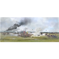 Unbroken Squares Battle of Waterloo June 18 1815 Backdrop 31" x 13"