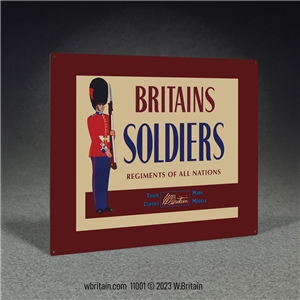Britains Soldiers, Regiments of all Nations Metal Sign 16" x 12.5"