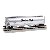 Canadian 4-Bay Cylindrical Grain Hopper - Canadian Pacific #386538