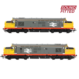 Class 37/0 Centre Headcode 37371 BR Railfeight (Red Stripe) SOUND FITTED-2