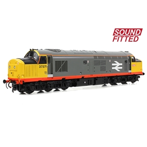 Class 37/0 Centre Headcode 37371 BR Railfeight (Red Stripe) SOUND FITTED-6