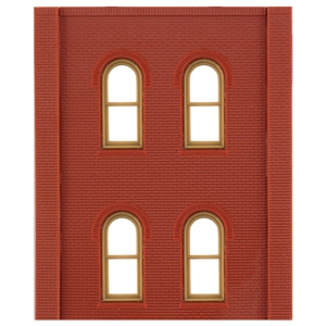 Two-Storey Arched Four Window Wall (x4)