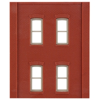 Two-Storey Four Rectangular Window Wall (x4)