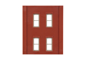 Two-Storey Four Rectangular Window Wall (x4)