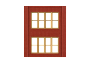 Two-Storey Victorian Window Wall (x4)