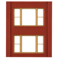 Two-Storey 20th Century Window Wall (x4)