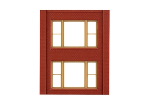 Two-Storey 20th Century Window Wall (x4)