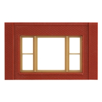 Single Storey 20th Century Window Wall (x4)