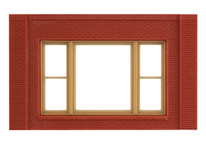 Single Storey 20th Century Window Wall (x4)