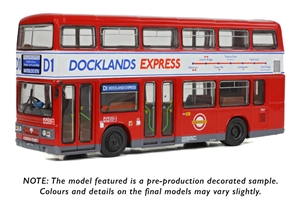 E28833 Leyland Titan B15 London Forest T827 Docklands Express D1 Waterloo Stn