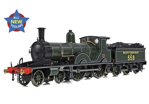 E85025 - LSWR Adams T3 558 SR Lined Maunsell Green