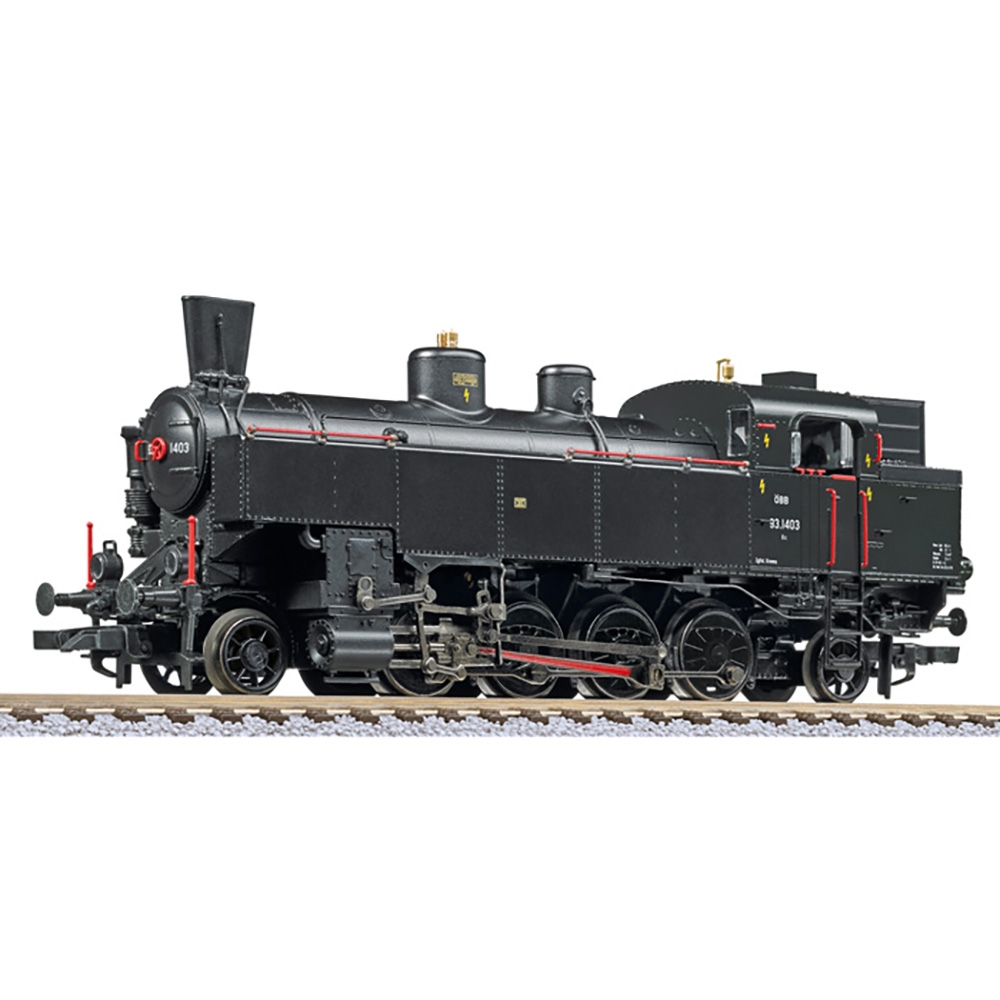 Steam locomotive, series 93, ÖBB, 93.1403, spoked wheels, Ep. IV