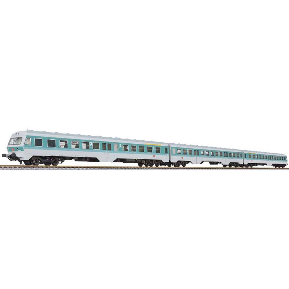 3 Car DMU BR 614 DB Turquoise / Gray, AC Dig.