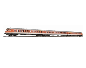 L133167 Diesel railcar, BR 614/914, blood orange/grey, 3-units, DB AG, era V